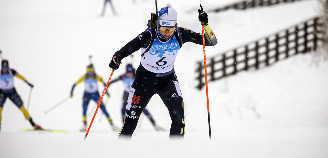 Torino 2025 FISU Games: Spannende Rennen im Biathlon, Pech beim Ski Alpin