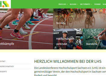 Der Landeskonferenz Hochschulsport Sachsen e.V. (LHS) erstrahlt im world wide web im neuen Look. 
